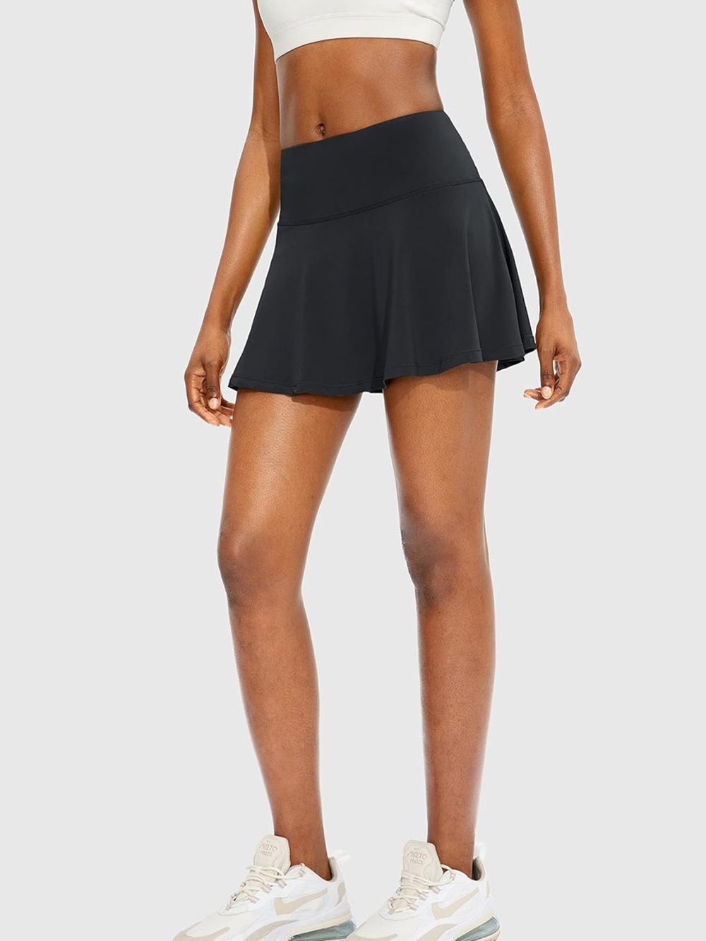 black tennis skirt with built in shorts